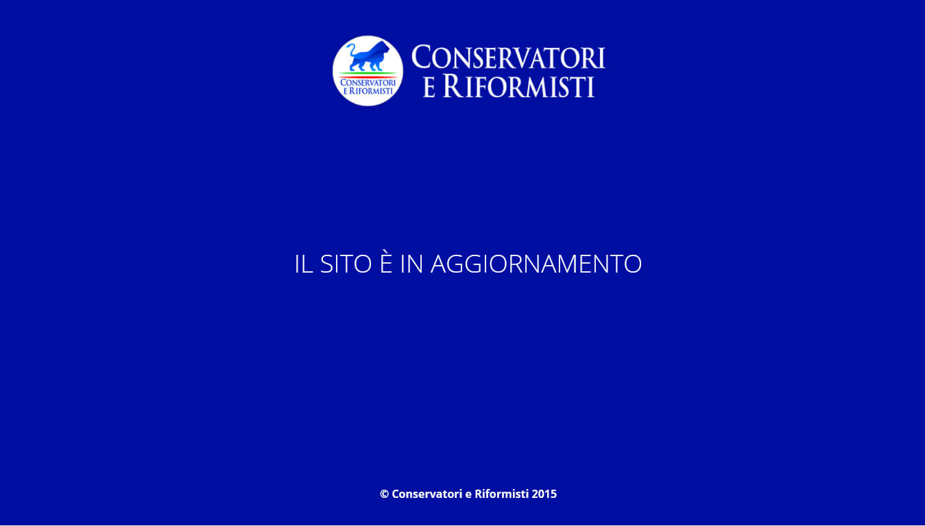 sito internet dei conservatori e riformisti