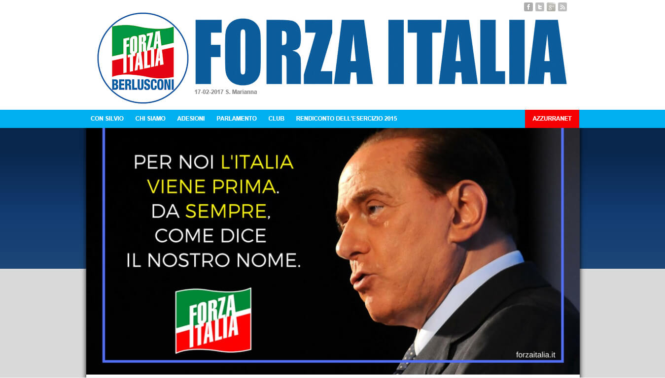 sito web di forza italia