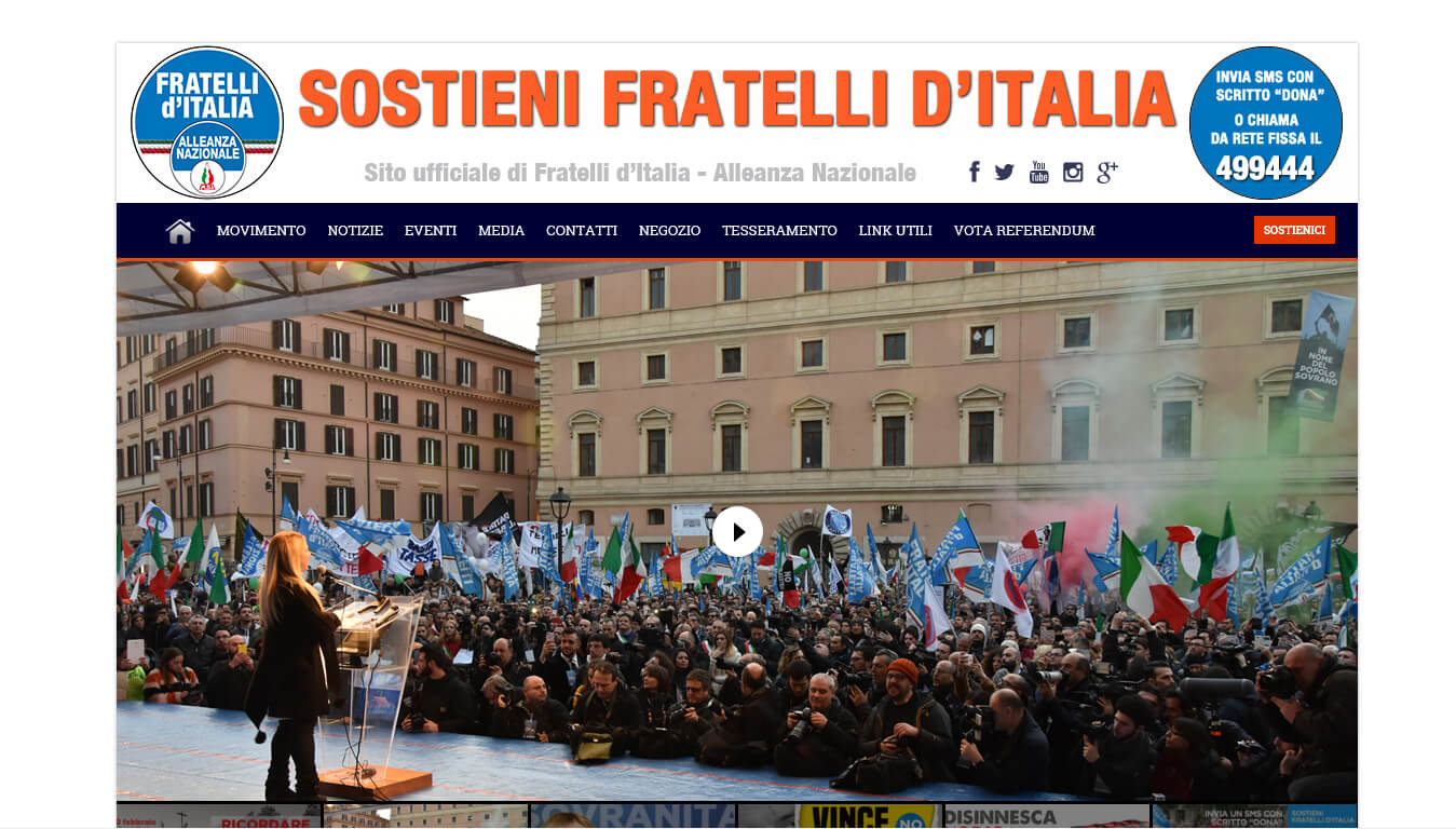 sito web di fratelli d italia