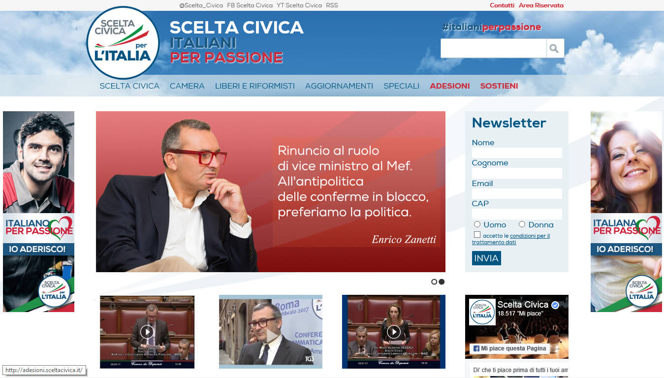 sito web di scelta civica