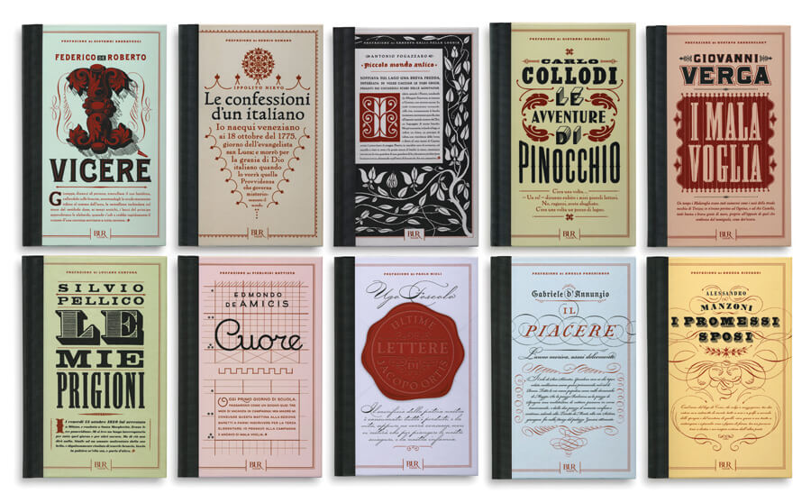progettazione copertina libri rizzoli di Louise Fili 