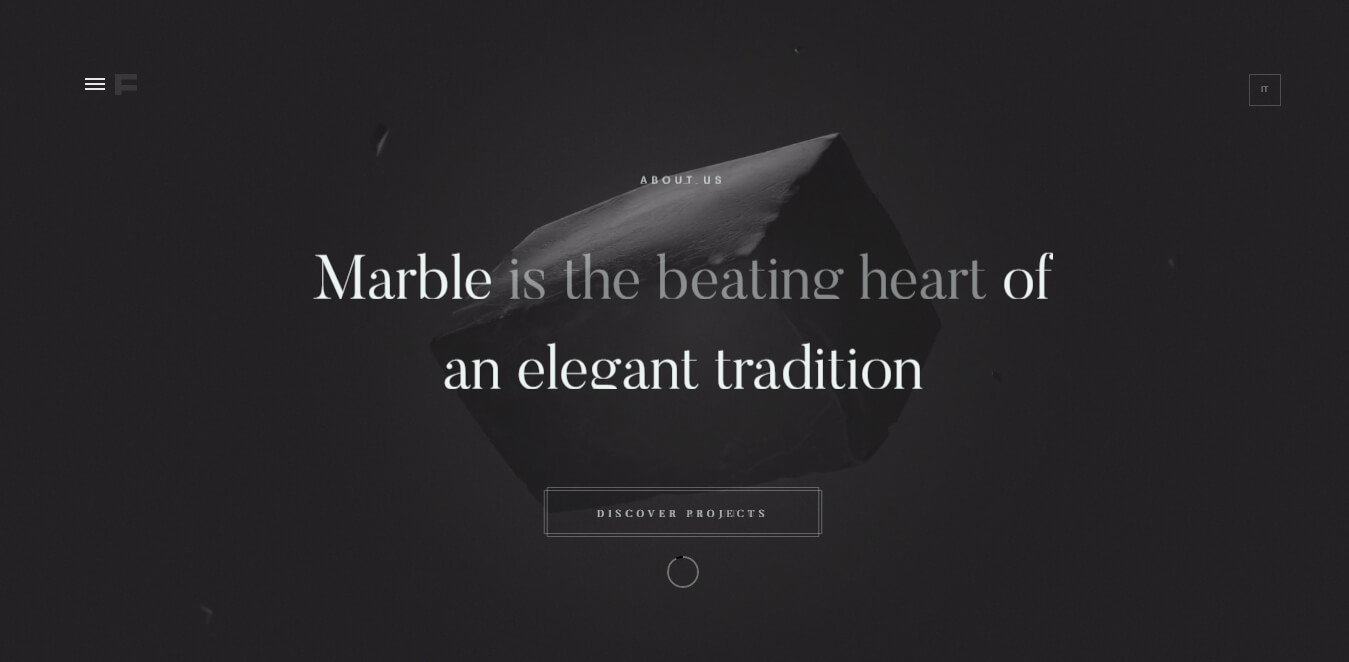 colore layoutr scuro sito web