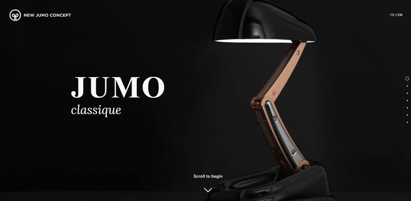 colore nero sito web