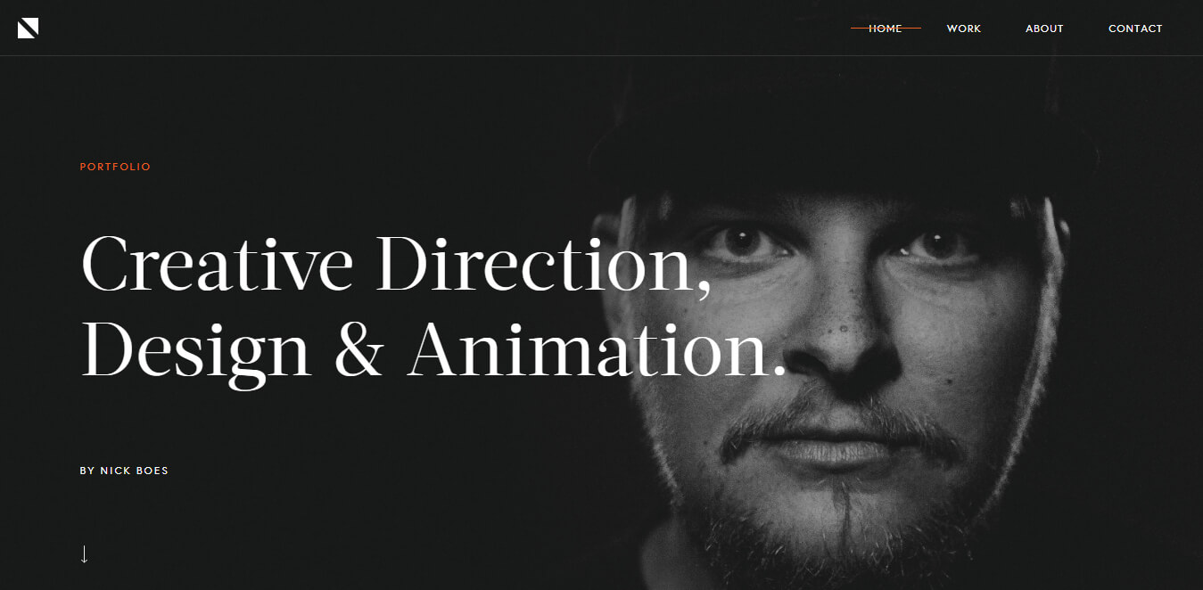 colore scuro layout nero