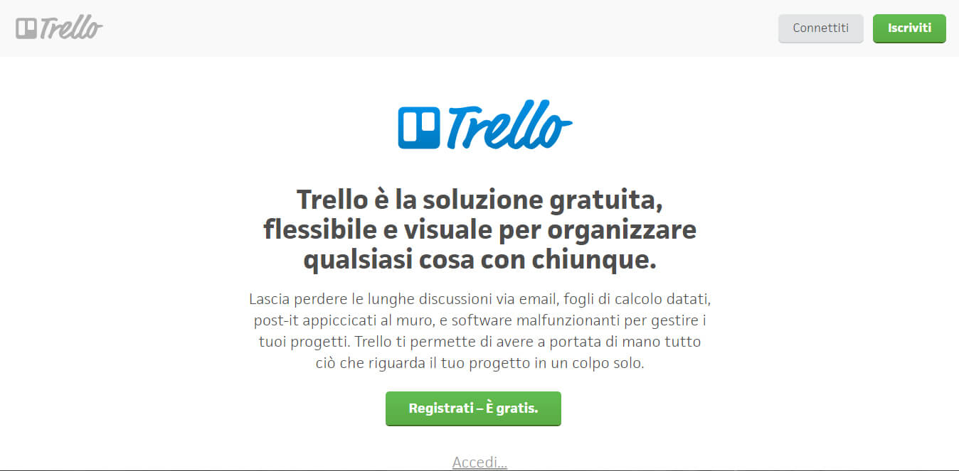 esempio di come progettare una CTA su Trello