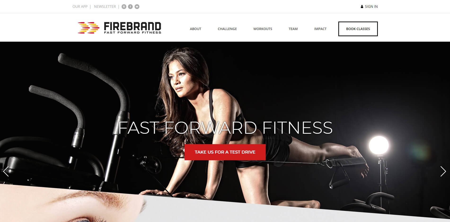 esempio sito web palestra yoga
