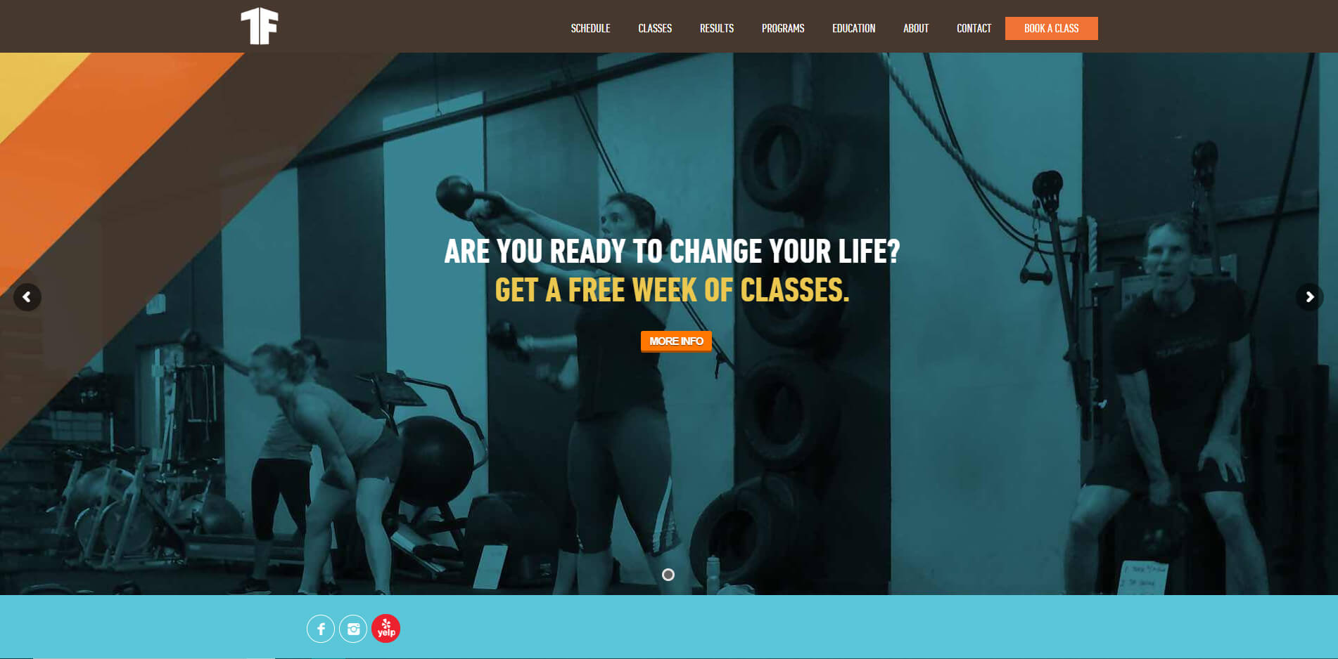 esempio sito web per palestra di crossfit
