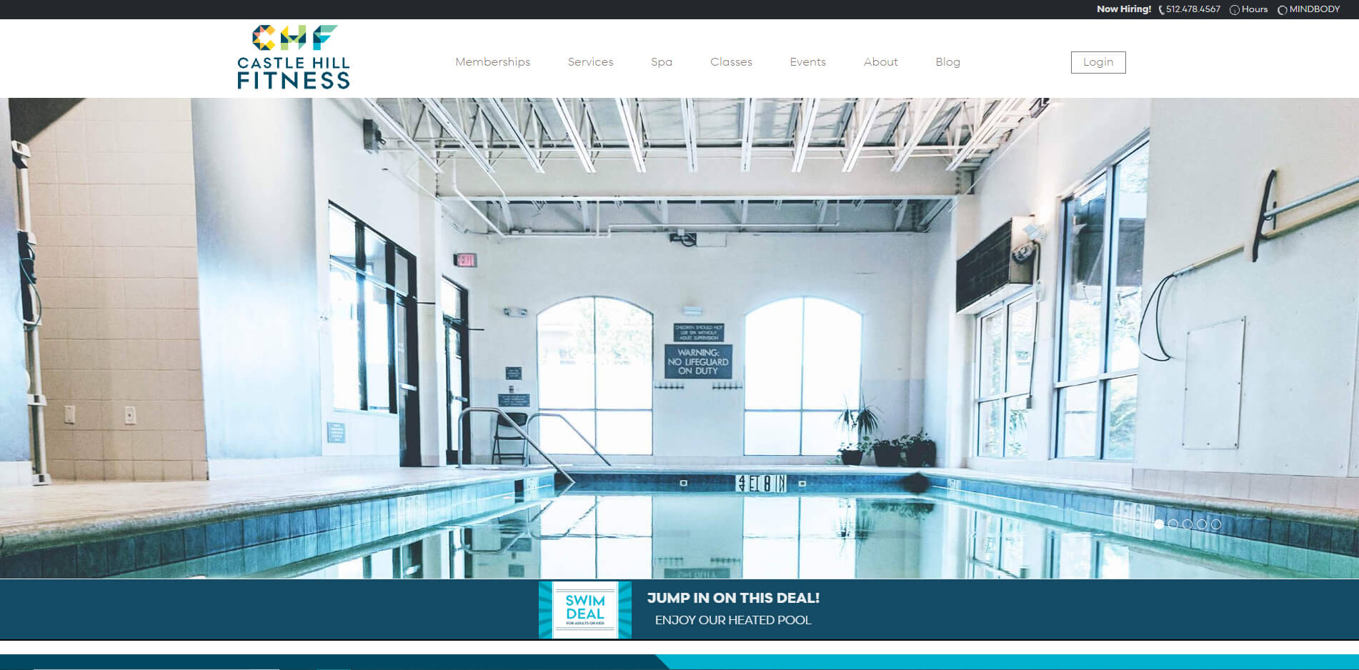 esempio sito web piscina