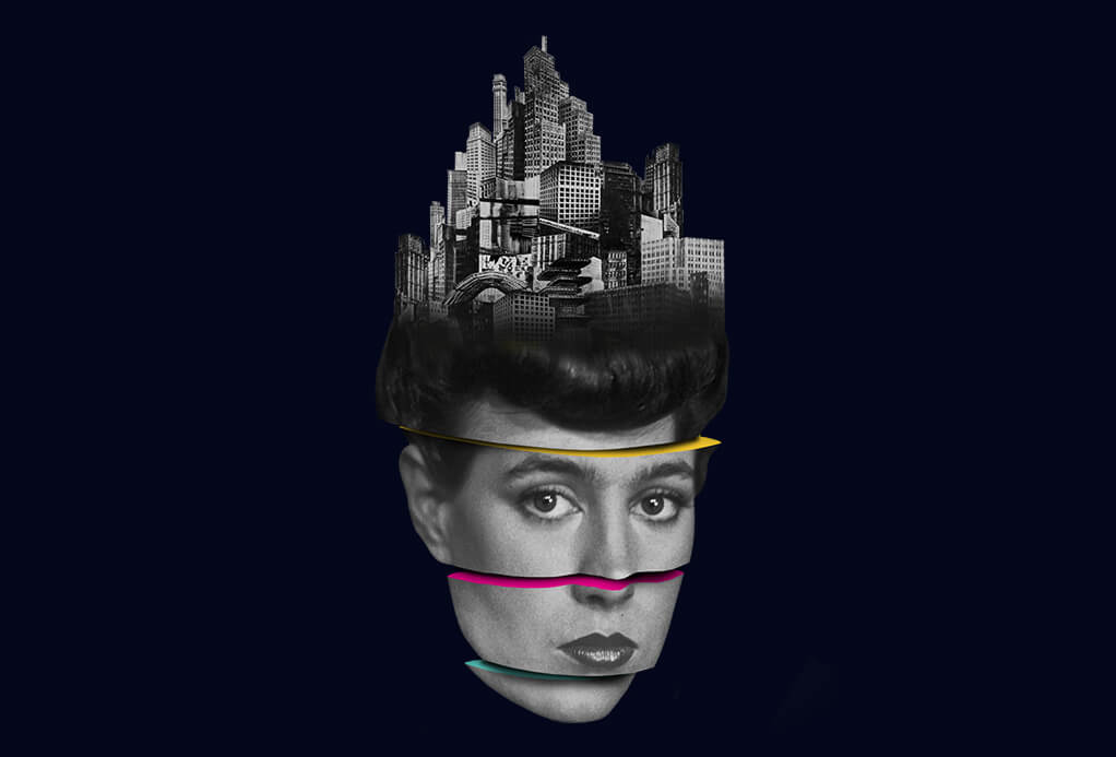 illustrazione di rachael di blade runner per la biennale di venezia 2021