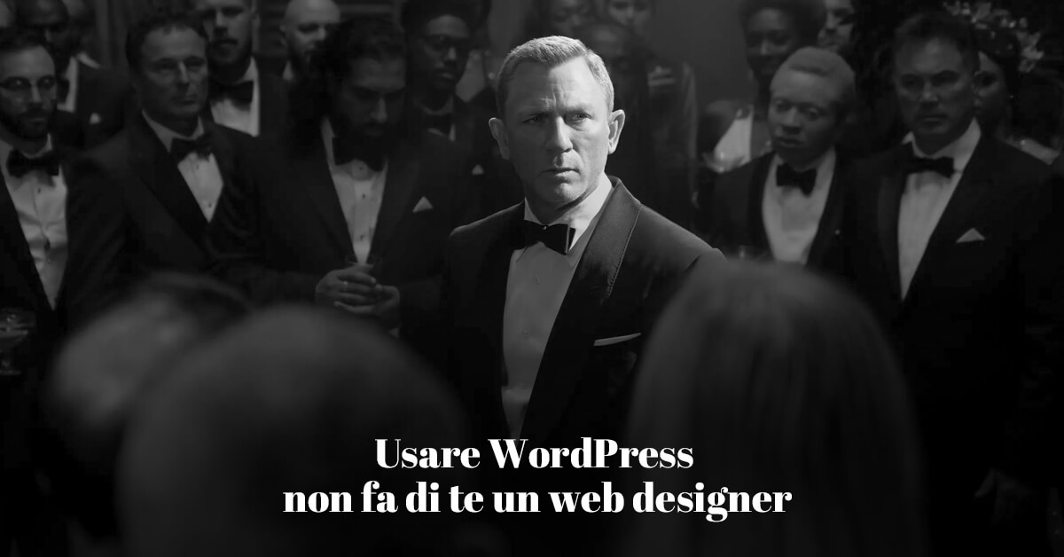 usare wordpress non fa di te un web designer