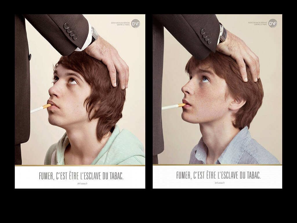 pubblicità shock contro il fumo