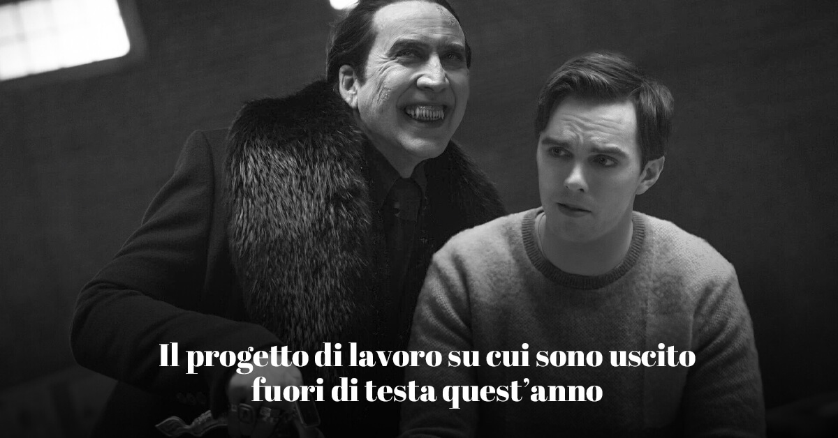 Il progetto di lavoro che mi ci ha fatto uscire di testa nel 2024